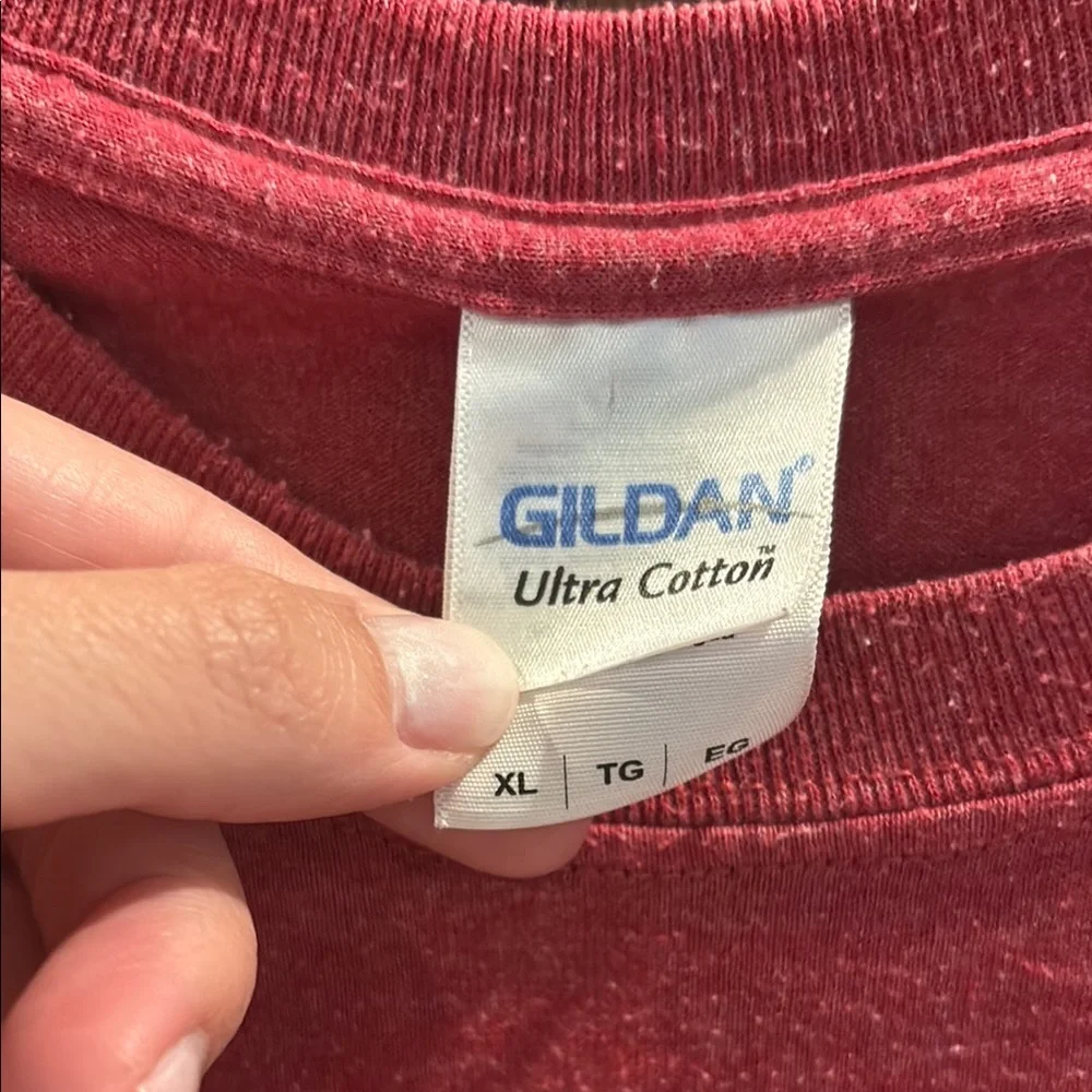 Gildan Red, White, and Gray Short Sleeve Tees - Picture 3 of 7